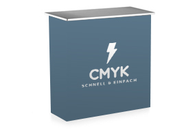 Textilfalttheken, System inkl. Druck