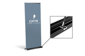 Roll-Up Black, System inkl. Druck